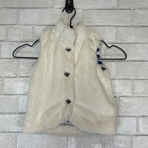 Hanna Andersson Girls Faux Fur Vest 90 3